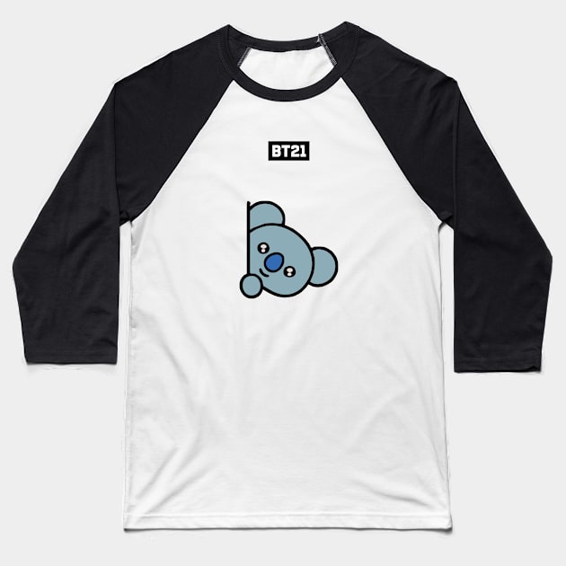 bt21 bts exclusive design 90 Baseball T-Shirt by Typography Dose